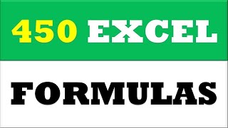 Learn 450 EXCEL FORMULAS and functions in 1 VIDEO [upl. by Narah]