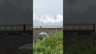 7827 Lydham Manor crosses Hookhill Viaduct  Dartmouth Steam Railway train steam [upl. by Marwin]