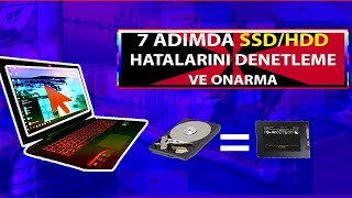 Harddisk SSD Hatalarını Denetleme ve Onarma [upl. by Nosnor65]