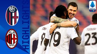 Bologna 12 Milan  Rebić and Kessié Secure Win Despite Late Poli Goal  Serie A TIM [upl. by Eirelav]