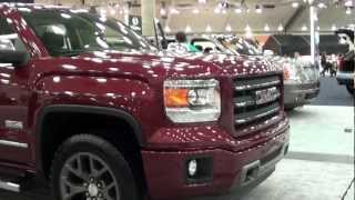 2013 MotorTrend Car Show  NEW Redesigned 2014 GMC Sierra All Terrain Chevy Silverado [upl. by Enilehcim]