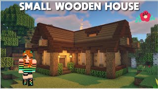 Minecraft Small Wooden House 🏠🌳  Never Ending Game [upl. by Nwahsir]