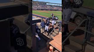 San Diego Padres spring training Arizona machado first game as padre [upl. by Anyela]