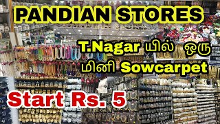 T Nagar pandian stores latest collections start from Rs5T nagar pandian storest nagar shopping [upl. by Comstock]