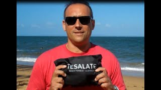 Sand Free Beach Towels By Tesalate Review [upl. by Hunfredo267]