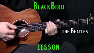 how to play Blackbird by The BeatlesPaul McCartney  acoustic guitar lesson [upl. by Atiras612]