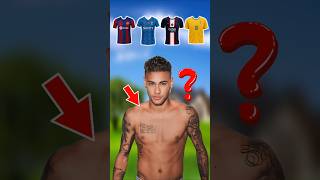 Neymar Jr Jersey Challenge ❓❌ football neymar psg barcelona shorts fifa [upl. by Holt]