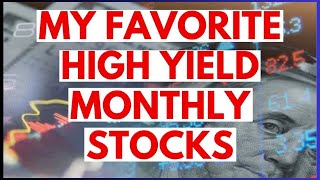 Top Picks High Yield Monthly Dividend Stocks You Can’t Miss [upl. by Alfreda232]