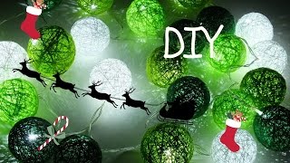 Idą Święta pomysł na prezent DIY  Cottonballs lights [upl. by Christen456]