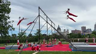 Swiss Swinging Rings performance  2024 GyMNastics City USA amp US Gymnastics Olympic Trials [upl. by Emaj31]