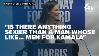 Actress Jennifer Garner endorses Kamala Harris during Democratic campaign event [upl. by Nylhtiak836]