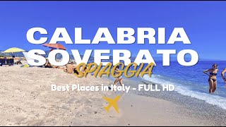 📽️ ITALY 4K  Spiaggia di SOVERATO  CALABRIA CZ 🐚  10 Most Beautiful Places To Visit in Italy [upl. by Bartlett]