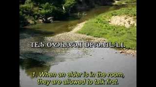 Cherokee Language  Cherokee Behaviors Subtitled in Cherokee and English [upl. by Annoek950]