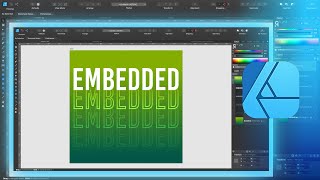 How to Use Embedded Document Layer  Smart Object in Affinity Designer [upl. by Yrrep]