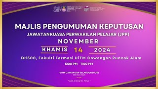 MAJLIS PENGUMUMAN KEPUTUSAN JAWATANKUASA PERWAKILAN PELAJAR UiTM CAWANGAN SELANGOR SESI 20242025 [upl. by Aveer]