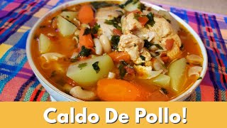 Caldo de pollo Guatemalteco muy rico 😋👍🐔 [upl. by Hareehahs]