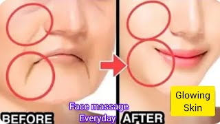 Face Massage glowing skin5in1 Eye Forehead and Wrinkles Face Massage AntiAgeing Facial Massage😱 [upl. by Eelam720]