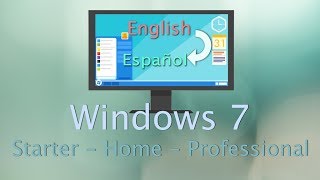 Cambia a Español Windows 7 versión Starter Home amp Pro [upl. by Ihpen]