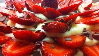 Receta Tarta de Fruta Crema y Chocolate  La Cocinadera [upl. by Millham77]