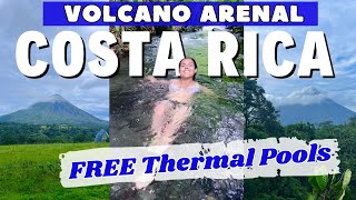 Volcano Arenal plus a FREE Thermal Pools in La Fortuna  Costa Rica Travel Vlog [upl. by Kellby]