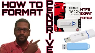 HOW TO FORMAT PENDRIVE NTFS EXFAT FAT32 TAMIL  தமிழ் PENDRIVE FORMAT பண்ணுவது எப்படி [upl. by Tychonn759]