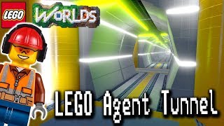 LEGO Agent Tunnel Designing and Building in LEGO Worlds [upl. by Elwee376]