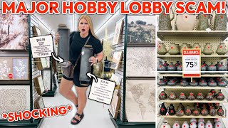 HOBBY LOBBY IS SCAMMING PEOPLE HERES THE TRUTH 🔍 SHOCKING  75 Off Clearance Decor Finds [upl. by Dwight364]