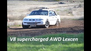 V8 Supercharged AWD Lexcen Holden Comodore Kyneton Car Club Autocross [upl. by Natty364]