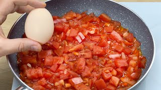 Ich habe noch nie so leckere Eier mit Tomaten gegessen Das einfachste Frühstück in 5 min 103 [upl. by Alyar]