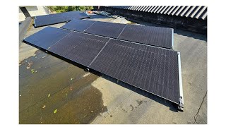 10 Bifaciale zonnepanelen 440wp op een platdak monteren [upl. by Dempster]