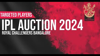 RCB MEGA AUCTION TARGETED PLAYERS [upl. by Skyla]