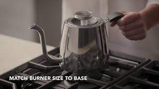 How to Use the Precision Gooseneck Stovetop Kettle  KitchenAid® Precision Gooseneck Stovetop Kettle [upl. by Ylimme438]