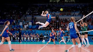 TOP 50 Best Womens Volleyball Spikes  3rd Meter Spikes  Powerful Spikes [upl. by Norling]