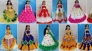 15 New design woolen craft dolls New Easy way to decorate dolls [upl. by Oirevas]