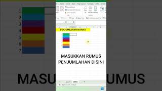 Cara Menjumlahkan Warna Beda Sheet [upl. by Veno]