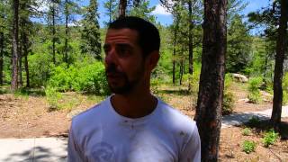 Michael Bianchino talks about his win in the Big Mountain Trail Run Marathon [upl. by Poppy99]