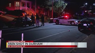 Man shot on Enterprise Street in Durham [upl. by Hadihahs]