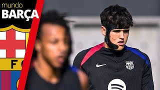 BARÇA  ¡Sorpresa en el entrenamiento Olmo y Lamine duda para Anoeta y Cubarsí se prueba la máscara [upl. by Hildy]