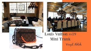 【LV开箱】Virgil Abloh x LV ss19 Mini Trunk  Chrome Hearts Popup [upl. by Gazo]