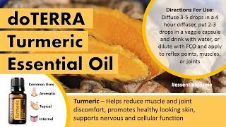 Genius doTERRA Turmeric Essential Oil Uses [upl. by Notgnilliw]