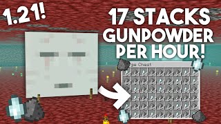 EASIEST GHAST amp GUNPOWDER Farm in Minecraft Bedrock 121 MCPEXboxPS4Nintendo Switch [upl. by Damarra369]