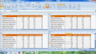 Excel 2007 how to view two or more worksheets at once in Excel [upl. by Yerocaj725]