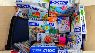 Biggest Doms Collection  Unboxing amp Review Doms Magic pen Travel Kit Eraser Art Suppliespencil [upl. by Wyndham]