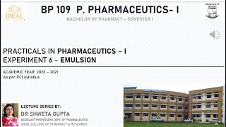 Preparation of Liquid Paraffin Emulsion [upl. by Arihsan]