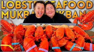 Giant Lobster Seafood Boil  Shrimp  Clams Mukbang  I GOT EGGS 먹방 Eating Show LOVE ISLAND GOOD [upl. by Foss]