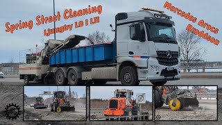 Spring street cleaning  Ljungby L9 amp L11  Mercedes Arocs and Broddson  4K 60 [upl. by Whitehouse]