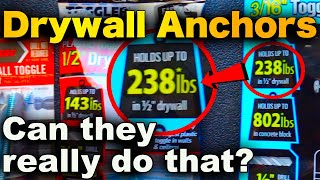 Drywall Anchors  Which Anchor Is Best How To Install And Use A Drywall Anchor [upl. by Adnir]