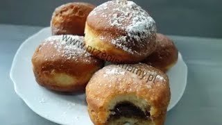 Pyszne pączki Przepis na paczki z kremem [upl. by Ahsimat]