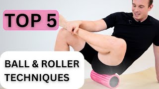 Foam Roller amp Massage Ball Techniques for Neck Back Foot and Leg Pain Relief [upl. by Yennek]