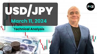 USDJPY Daily Forecast and Technical Analysis for March 11 2024 by Chris Lewis for FX Empire [upl. by Earaj]